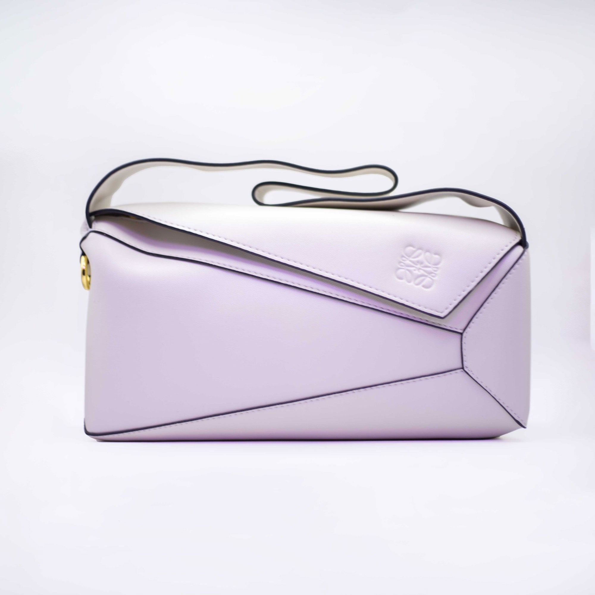 Puzzle Leather Hobo Bag